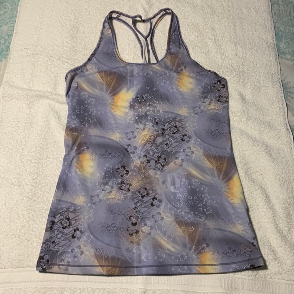CALIA by Carrie Underwood Workout Tank, Size M, Blue Print